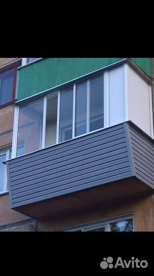 Пластиковый балкон с установкой