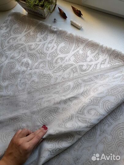 Отрезы лоскуты ткани лён хлопок для рукоделия