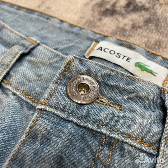 Джинсы lacoste с крокодилом