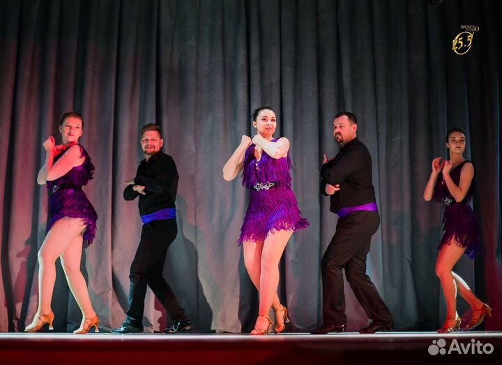 Платье латина сальса бачата с бахромой 44-46