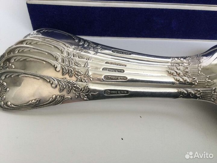 Набор столовых ложек СССР мельхиор серебрение
