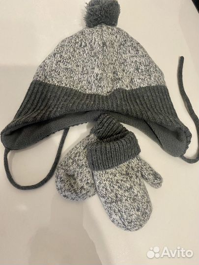 Шапка шлем для мальчика 46 48