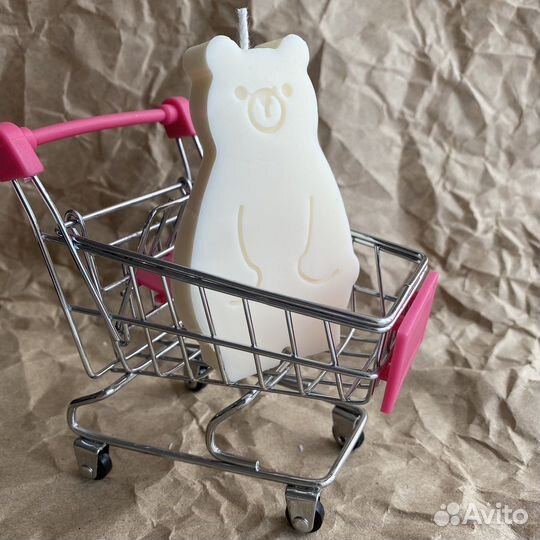 Свеча Медведь Ель