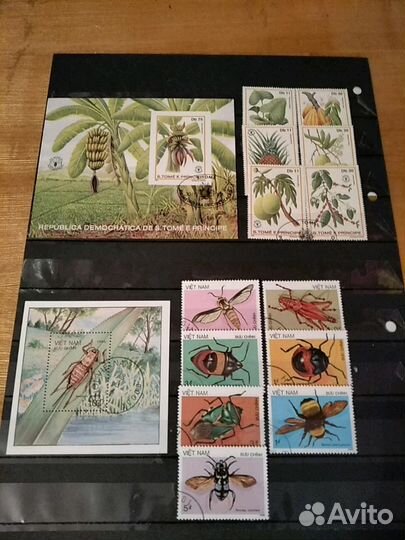 Марки наборы флора и фауна