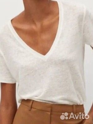 Футболка лен, лонгслив zara