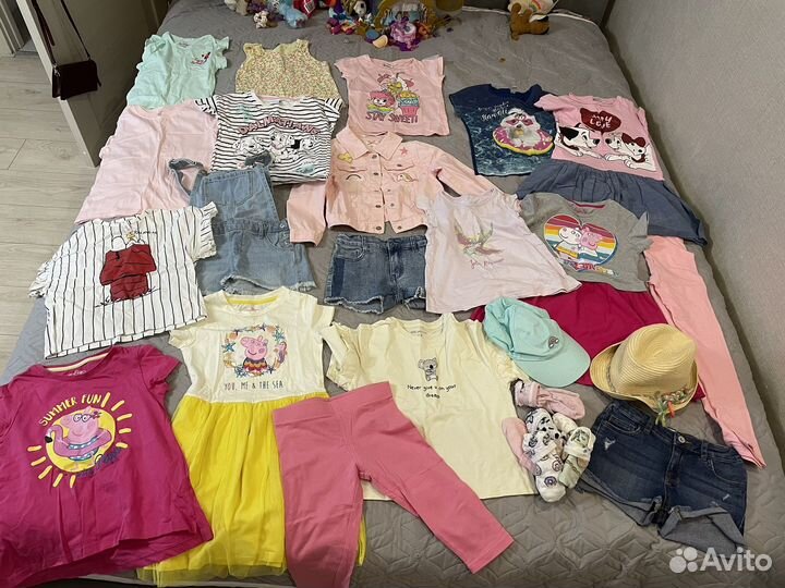 Вещи пакетом на девочку 110 116