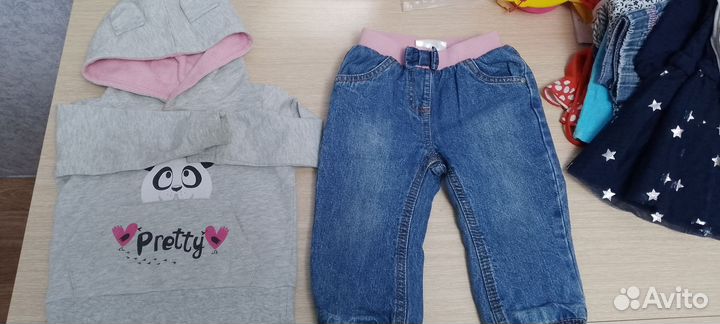 Детские вещи пакетом на девочку 74 80