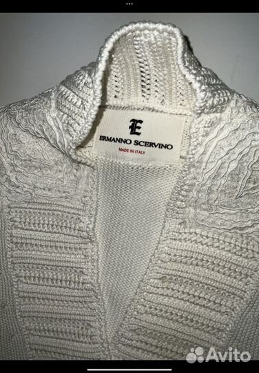 Кардиган Ermanno Scervino белый