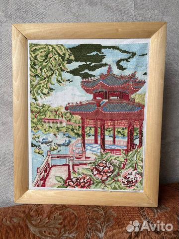 Готовая вышивка Пагода