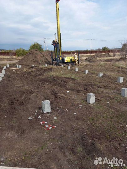 Жб сваи / Реконструкция фундамента / Забивные сваи