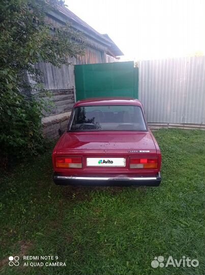 ВАЗ 2107 1.6 МТ, 2007, 123 000 км