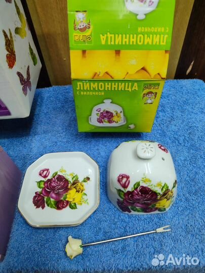 Наборы новые чайный, стаканы, для сыпуч.продуков