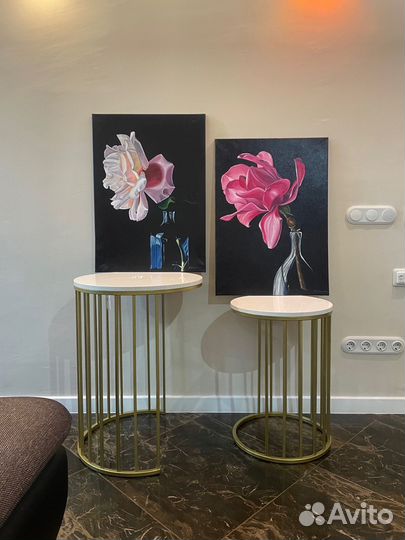 Картина маслом интерьерная роза