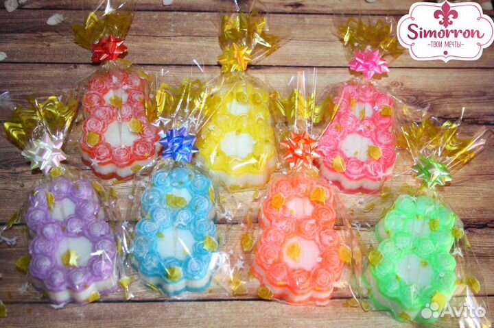 Бант-звезда d-2,5см, перламутровый на липучке