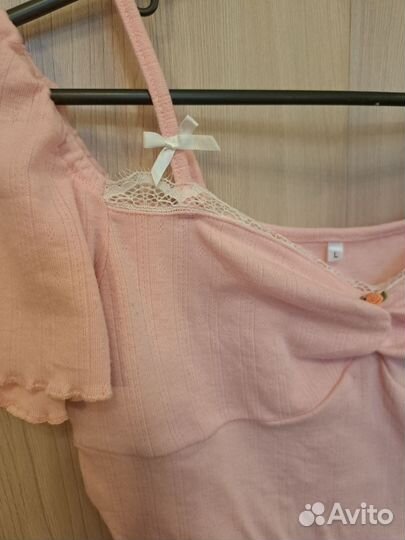 Топ с бантом стиль Coquette