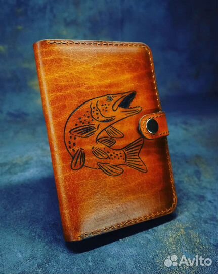 Обложка для документов из натуральной кожи