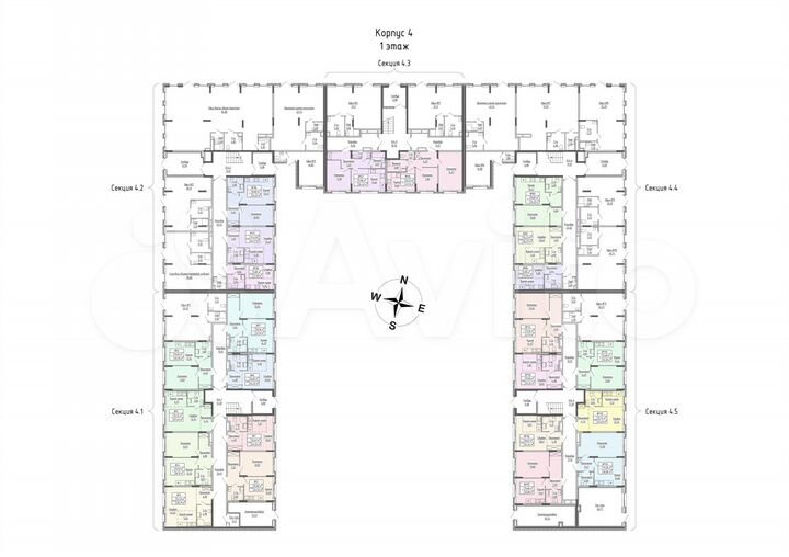 1-к. квартира, 33,4 м², 1/4 эт.