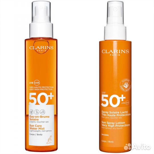 Солнцезащитные спреи Clarins spf50