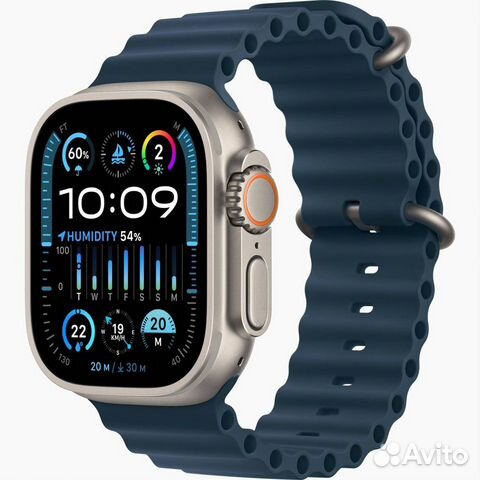 Apple Watch Ultra 2, 49 мм, Blue Ocean Band