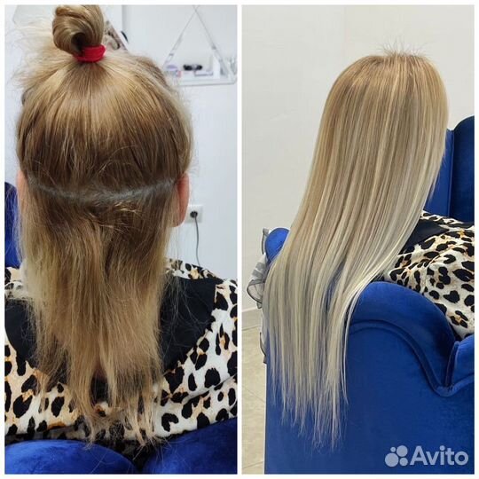 Наращивание волос на дому