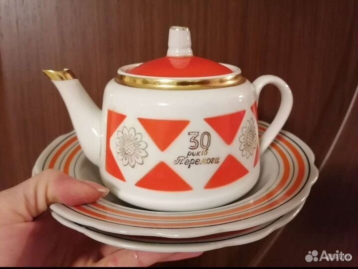 Агитационный фарфор СССР ранние 70-е