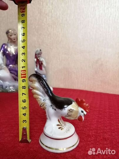 Фарфоровая статуэтка СССР 80гг петух