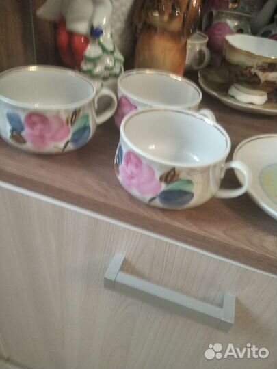 Чайный сервиз СССР дулево. Перламутровый