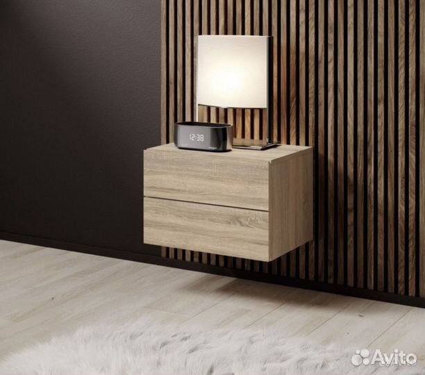 Тумба подвесная навесная прикроватная