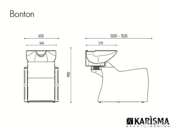 Мойка парикмахерская bonton