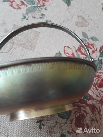 Корзиночка из мельхиора