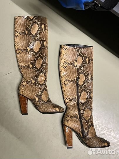 Сапоги Dries Van Noten кожа питона оригинал