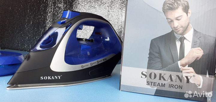 Беспроводной утюг Sokany +Док Станция 2400вт