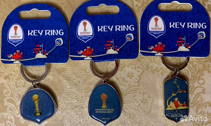 Набор брелков (6 шт.). Кубок Конфедераций 2017