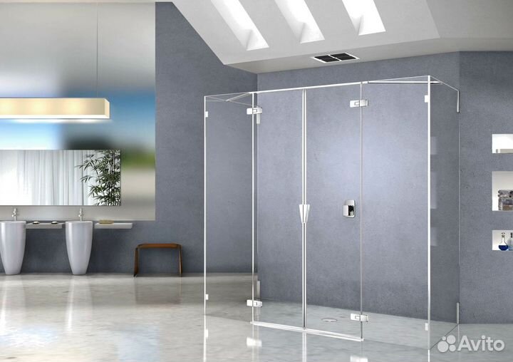 Стеклянная душевая кабина
