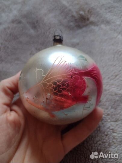 Стеклянные елочные игрушки, советские