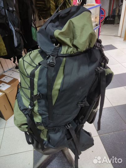 Рюкзак на 100 литров (хаки-серый)