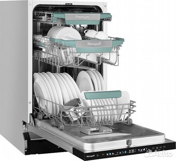 Посудомоечная машина weissgauff BDW 4160 Real Touch DC Inverter Timer Floor