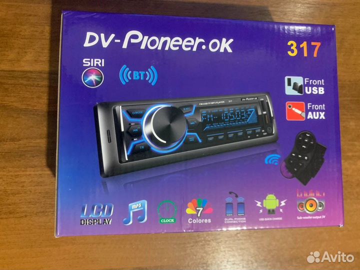 Магнитола pioneer 317 с Bluetooth новая