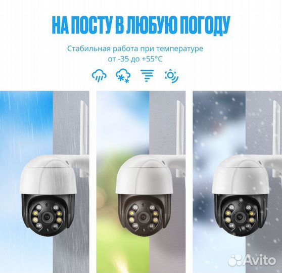 Уличная поворотная wifi камера