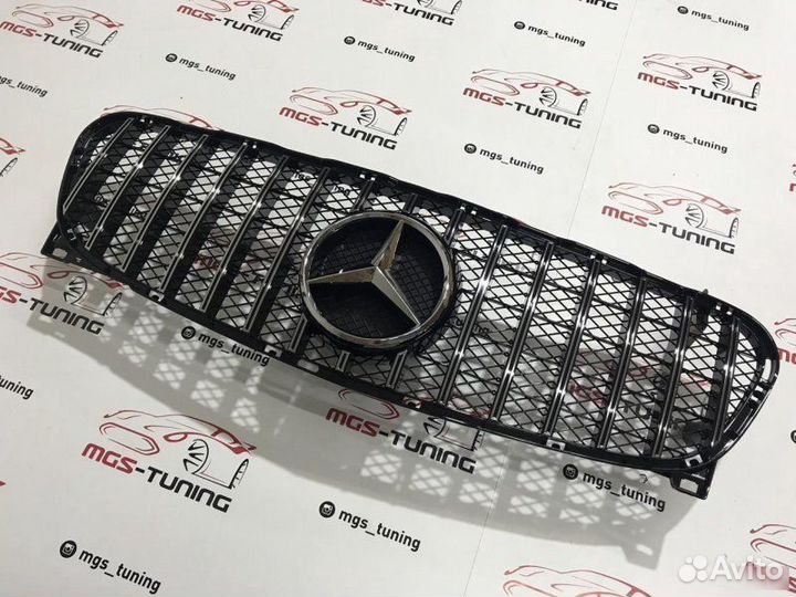 Решетка на Mercedes GLA GT Style Black 13-16г