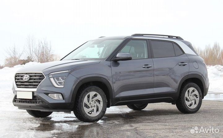 Рейлинги продольные на крышу Hyundai creta 2021