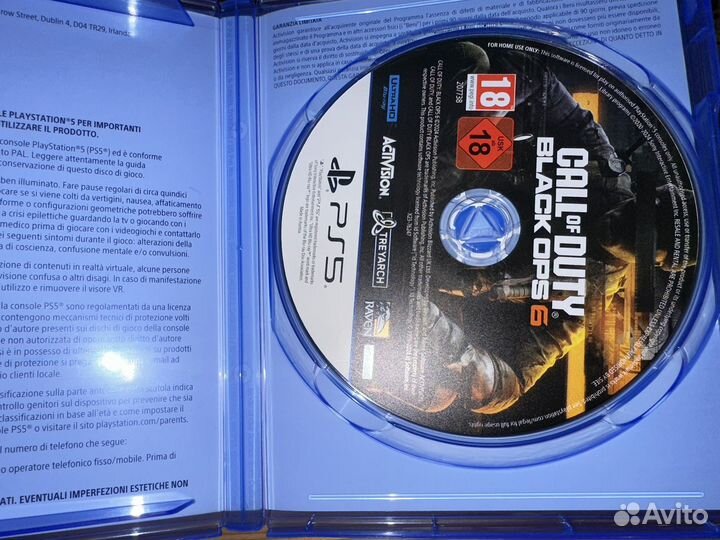 Call of duty black ops 6 ps5 диск
