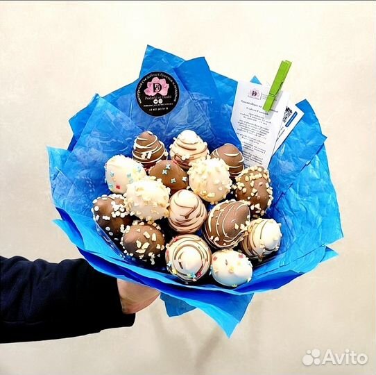 Букет из клубники в шоколаде