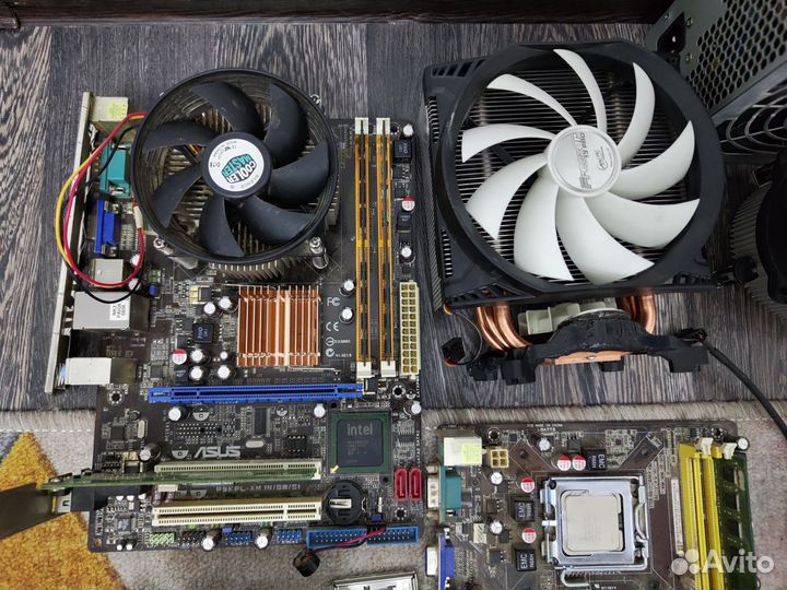 Материнские платы + комплектующие