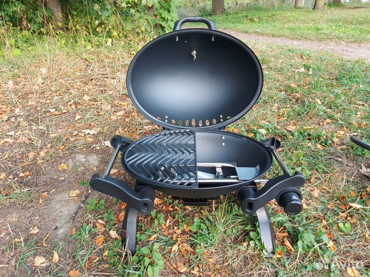 Гриль газовый переносной чугун титан нерж