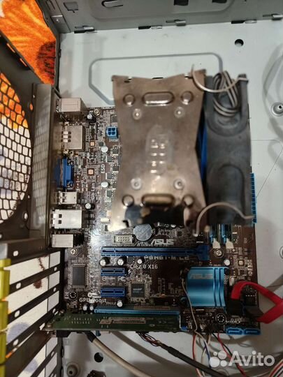 Материнская плата с I5 2400, 8гб, охлад