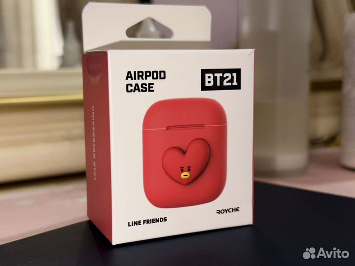 Чехол на наушники airpods BTS BT21, оригинал
