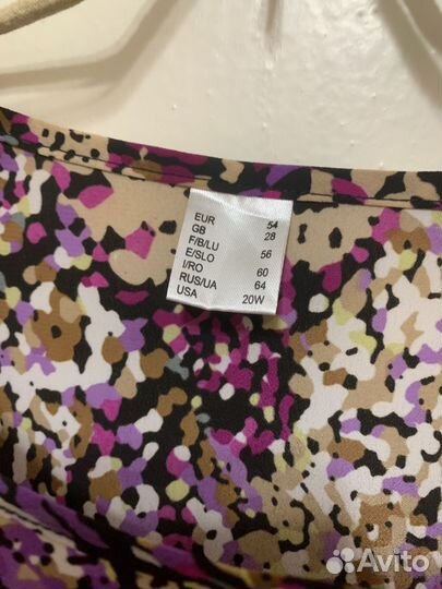 Женские блуза и платье 62-64 разм
