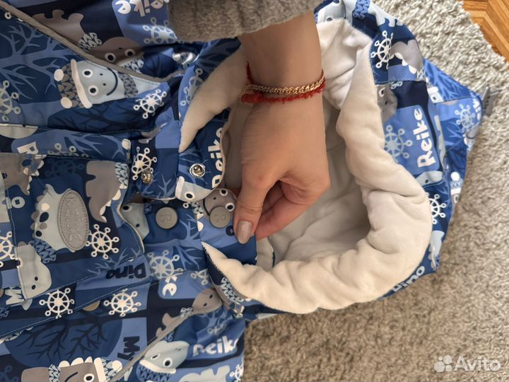 Зимний комбинезон для мальчика 74 80