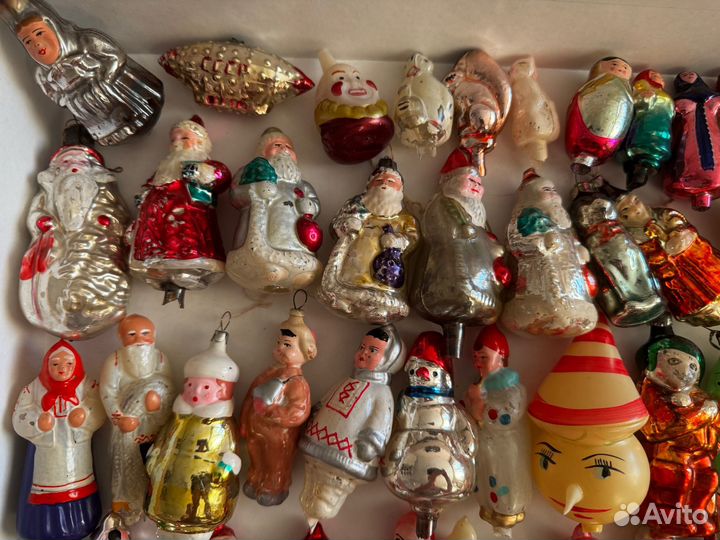 Елочные игрушки СССР на прищепке